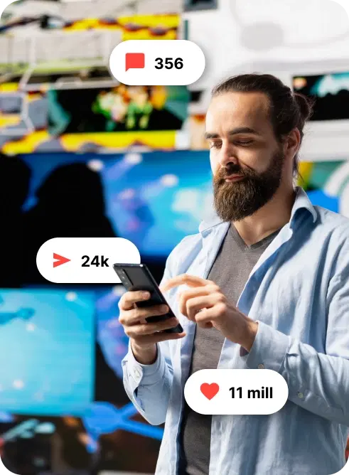 Persona analizando datos en una pantalla, representando el uso de tecnología propia