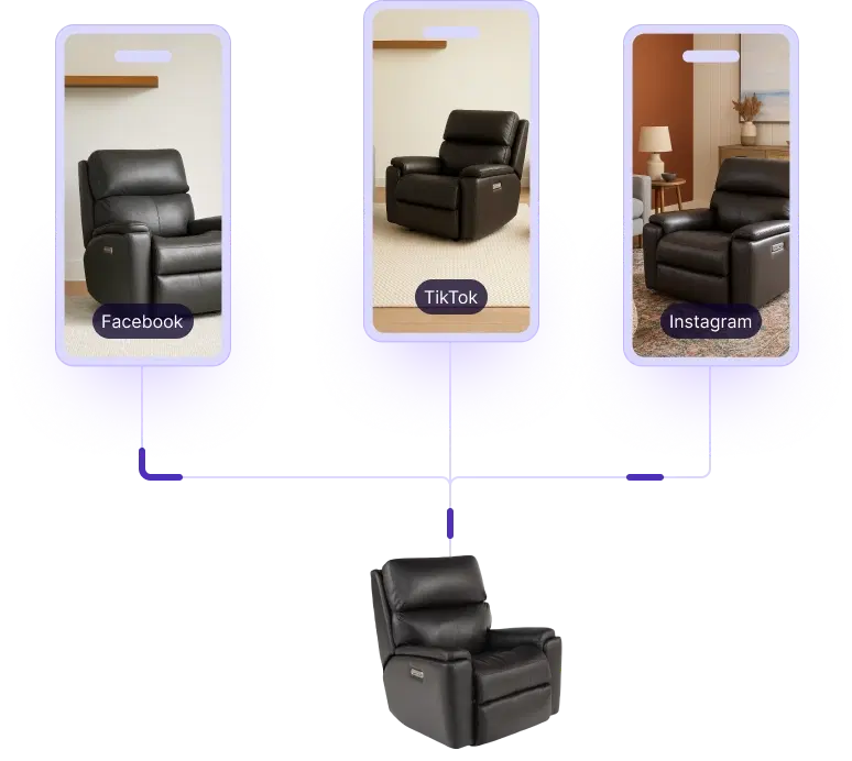 Ejemplo de formato Off-Site: Email marketing a la base de clientes, Push notifications, Campañas en Meta, TikTok, FB, IG con data first-party.